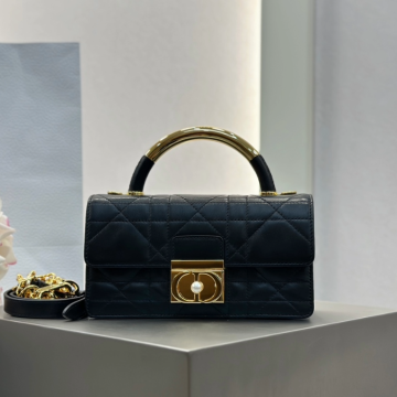 디올 미니 앙쥬 백 매크로까나쥬 블랙