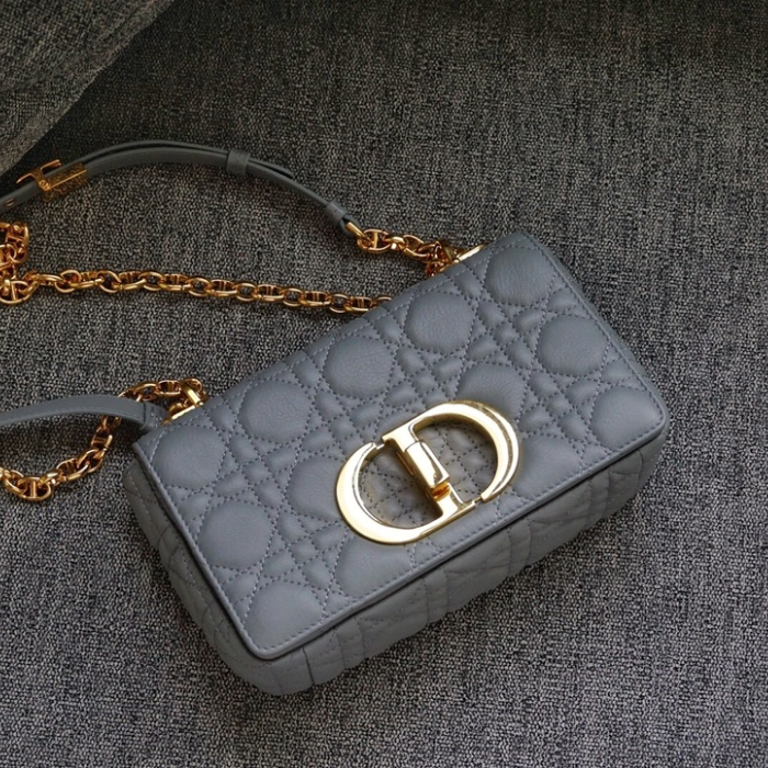 엔젤 공장 디올 카로 백 그레이 서플 까나쥬 송아지 가죽