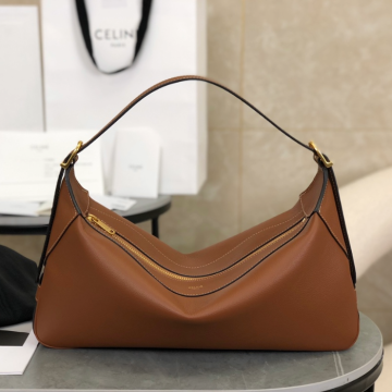 셀린느 미디엄 로미 서플백 카프스킨 탄 197443