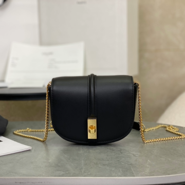 셀린느 스몰 월렛 체인백 블랙 10G453