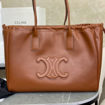 셀린느 퀴르 트리오페 드로우스트링 라지 토트백 탄 199973