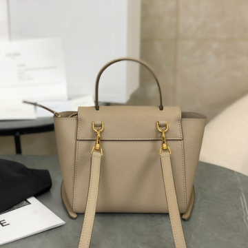 셀린느 피코 그레인드 벨트 토트백 베이지 194263