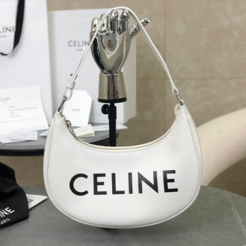 셀린느 아바 스터드 미디엄 호보백 화이트 193953