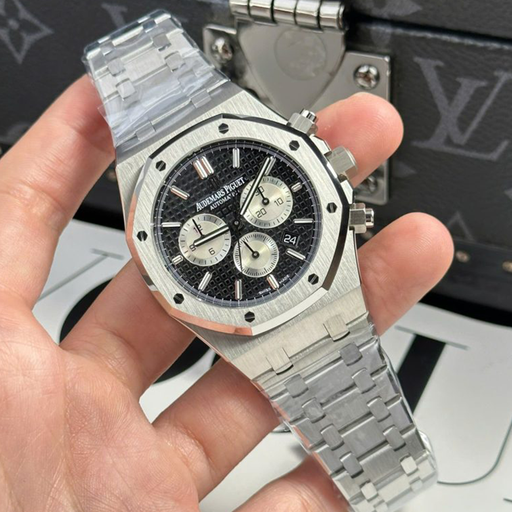 APW공장 오데마피게 로얄오크 크로노그래프 블랙 다이얼 41mm 26331