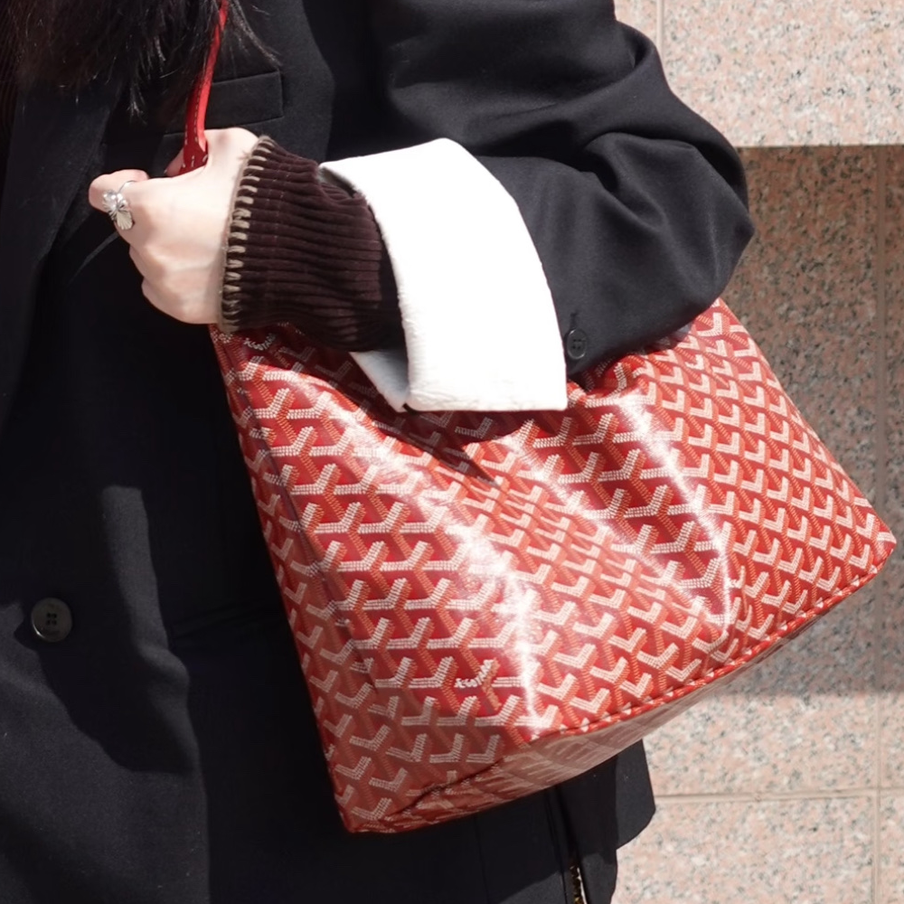 고야드 보헴 백 PM 가방 호보백 레드