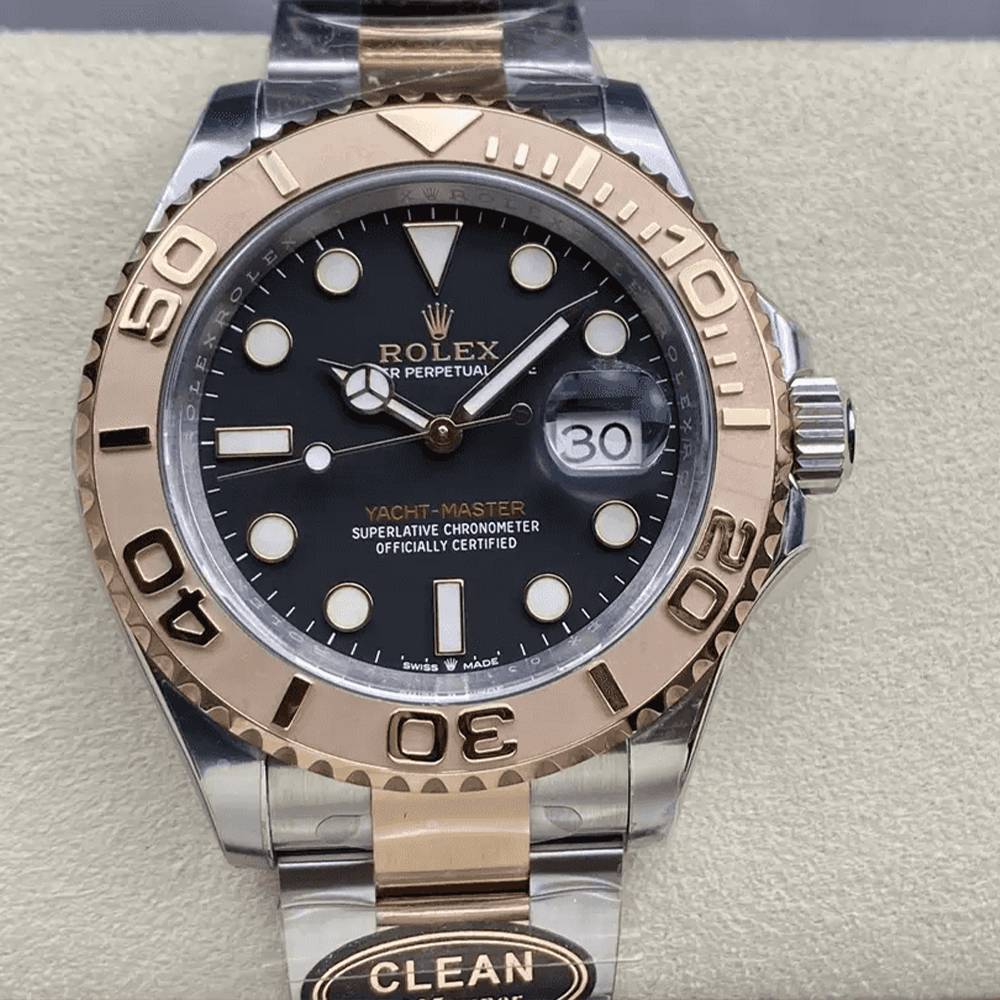 클린공장 롤렉스 요트마스터 블랙 다이얼 로즈골드 콤비 40mm 126621