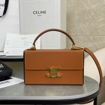 셀린느 트리오페 캔버스 박스백 탄 199993