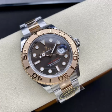 클린공장 롤렉스 요트마스터 브라운 다이얼 로즈골드 콤비 40mm 126621