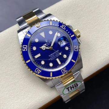 THB공장 롤렉스 서브마리너 신형 청판 다이얼 옐로우 골드 콤비 41mm 126613