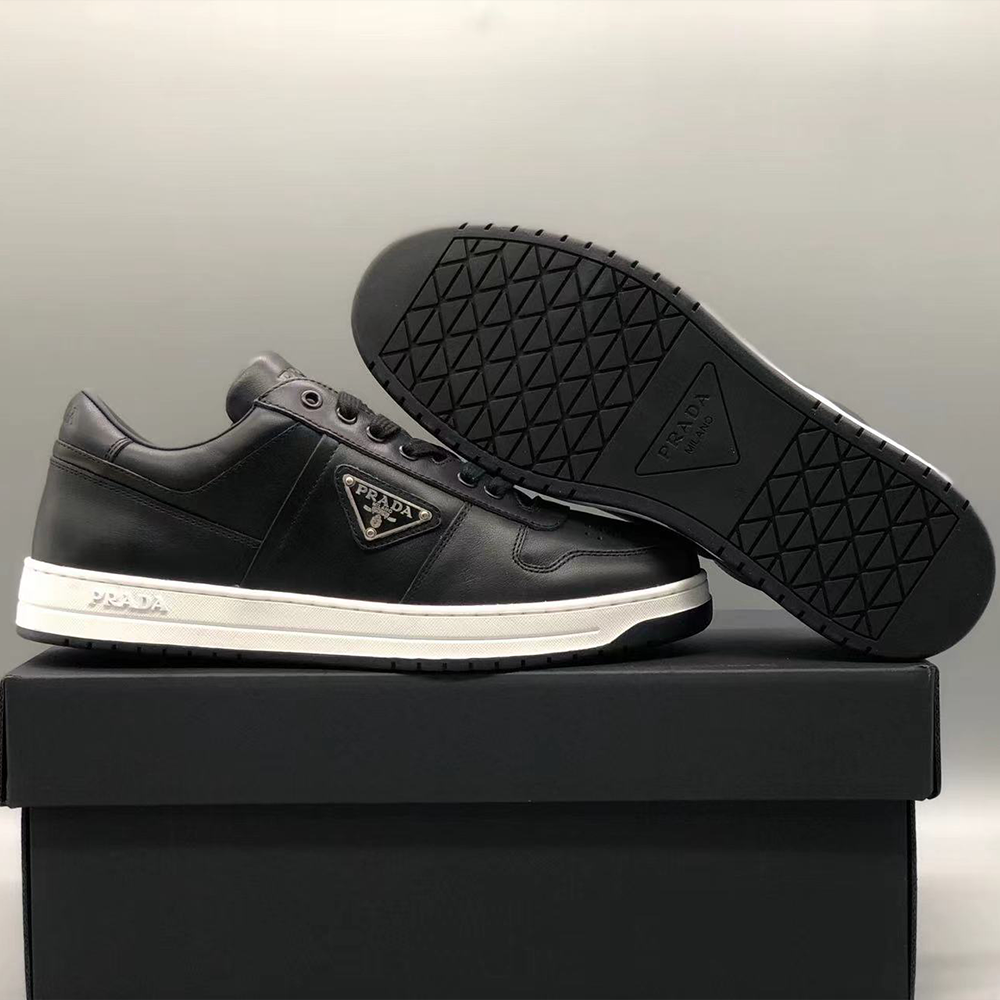 프라다 삼각로고 다운타운 레더 남성 스니커즈 2EE364 3LJ6 F0632