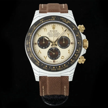 DIW 공장 롤렉스 데이토나 EXCEPTIONAL-1 티타늄 & 카본 파이버 카본 브라운