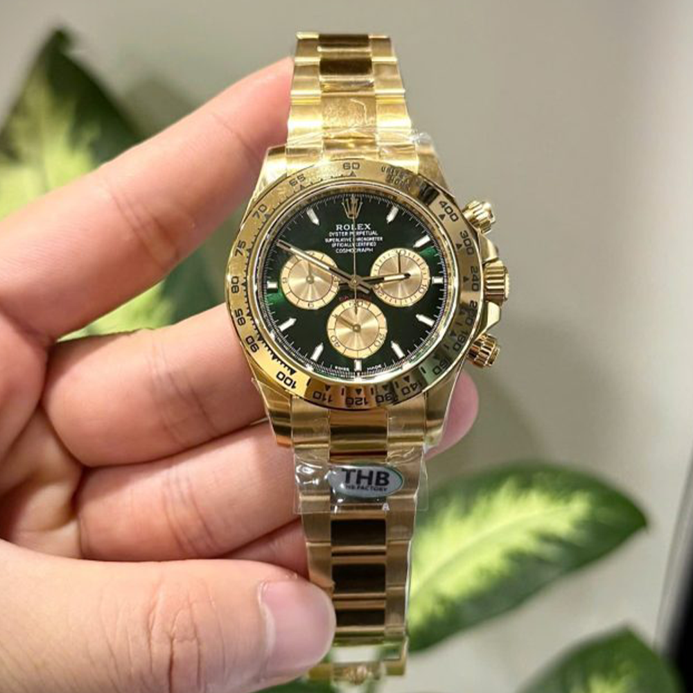 THB공장 롤렉스 데이토나 헐크 다이얼 옐로우 골드 금통 126508