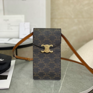 셀린느 휴대폰 파우치 트리옹프 캔버스 10J092