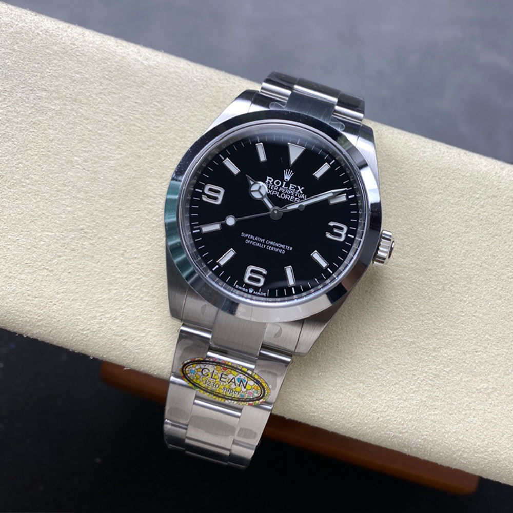 클린공장 롤렉스 익스플로러 1 블랙 다이얼 40mm 224270