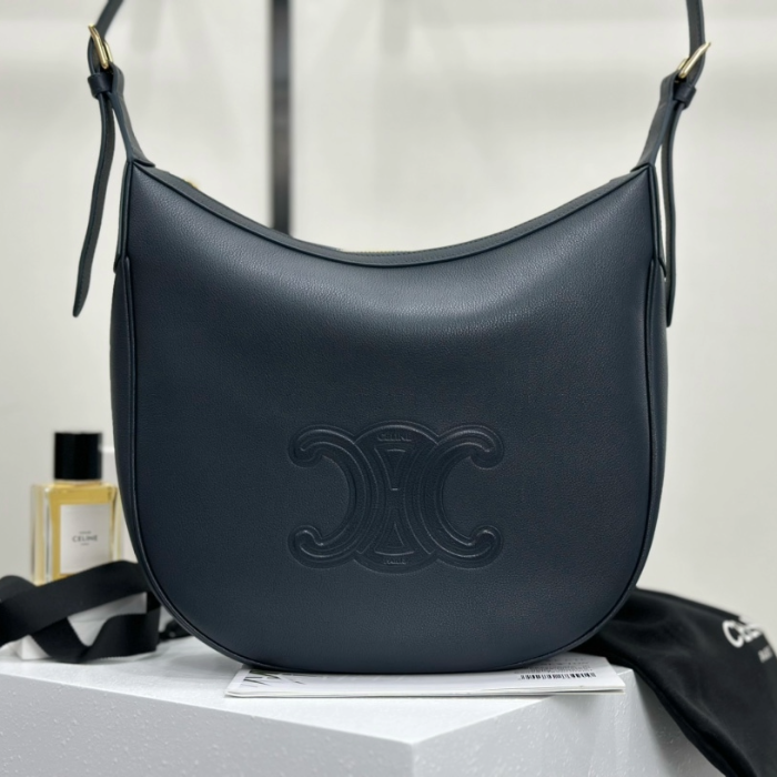 셀린느 엘로이즈 숄더 호보 백 블루 114713