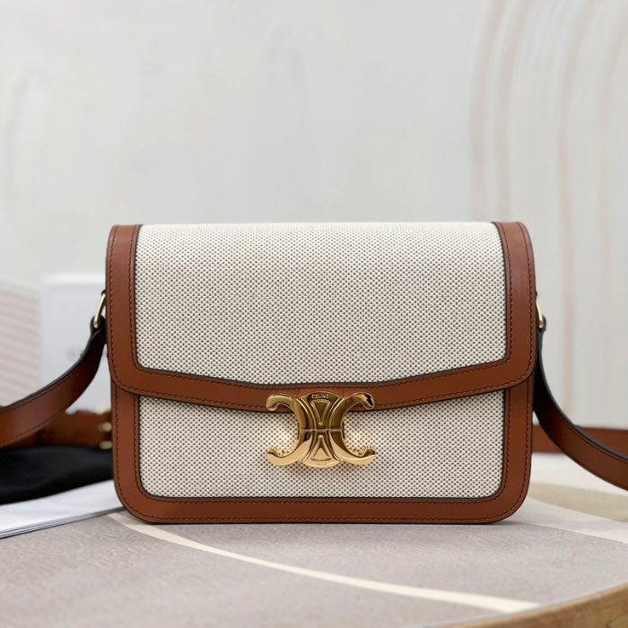 셀린느 클래식 트리오페 숄더백 화이트 191242