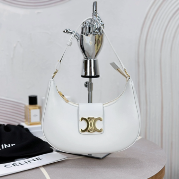 셀린느 미디엄 아바 트라이엄프 숄더백 화이트 114493