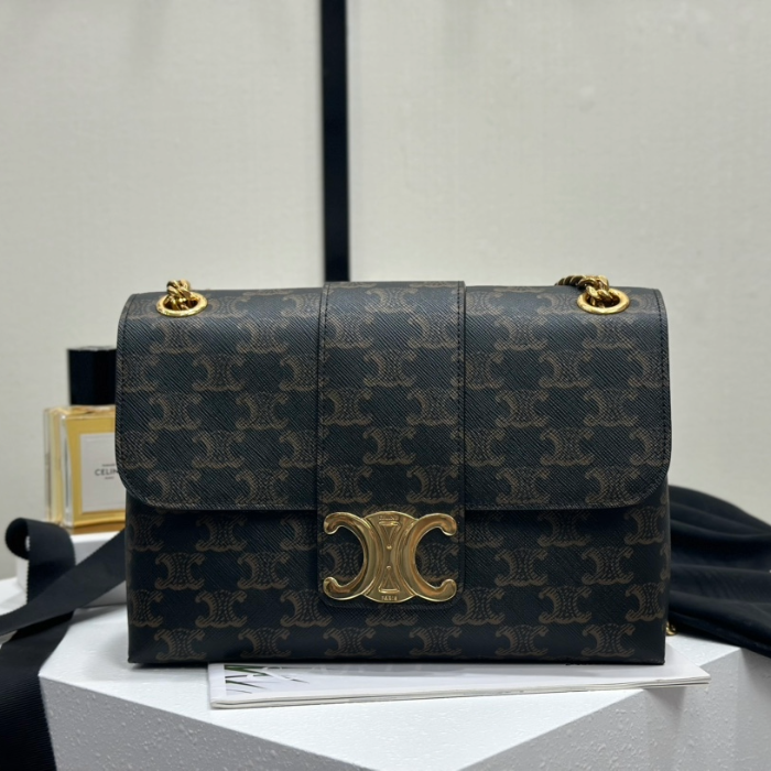 셀린느 틴 빅투아르 숄더백 탄 미디엄 115853