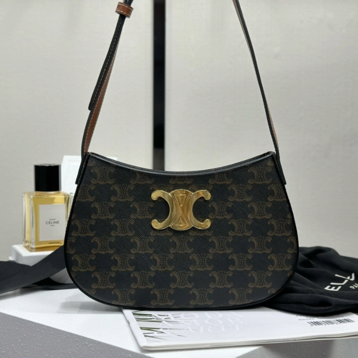 셀린느 탄 미디엄 트리옹프 틸리 숄더백 115703