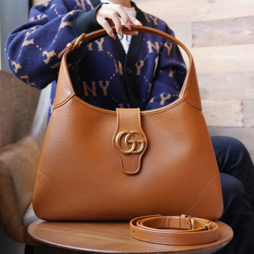 구찌 아프로디테 미디엄 숄더백 카멜