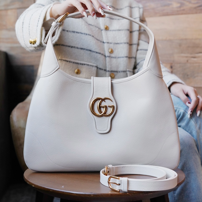 구찌 아프로디테 미디엄 숄더백 화이트