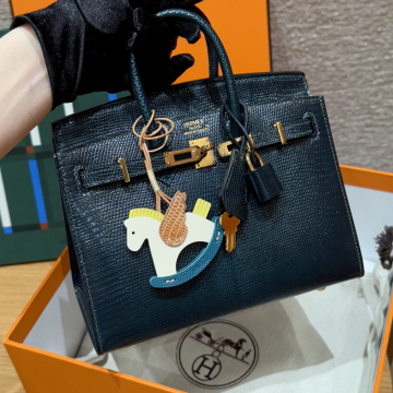 올수공 에르메스 버킨 20 60/Vert cypres 악어 가죽 골드 하드웨어