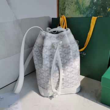 고야드 버킷백 쁘띠플로 화이트