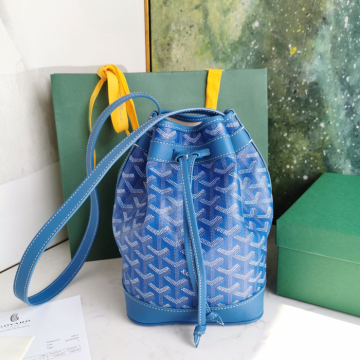 고야드 버킷백 쁘띠플로 블루