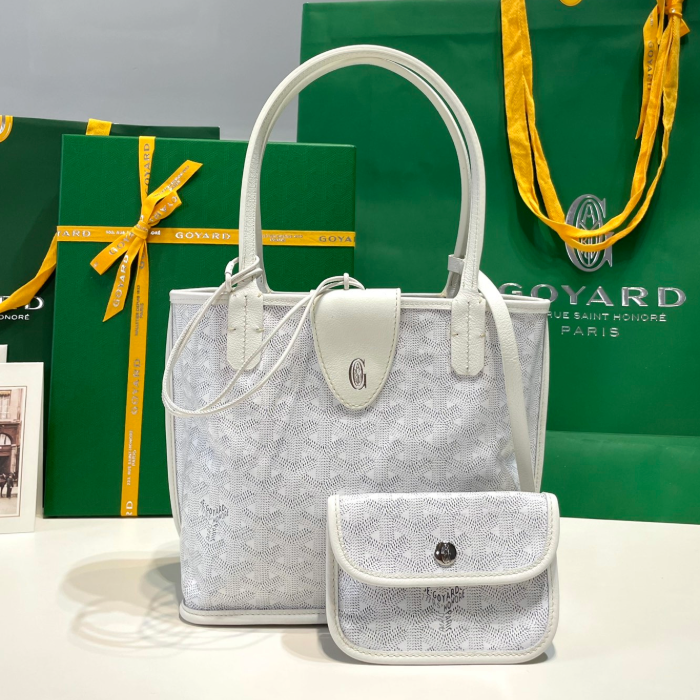 고야드 미니 앙주 토트백 화이트