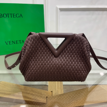 보테가베네타 스몰포인트 퀼팅 탑 핸들백 미스틱