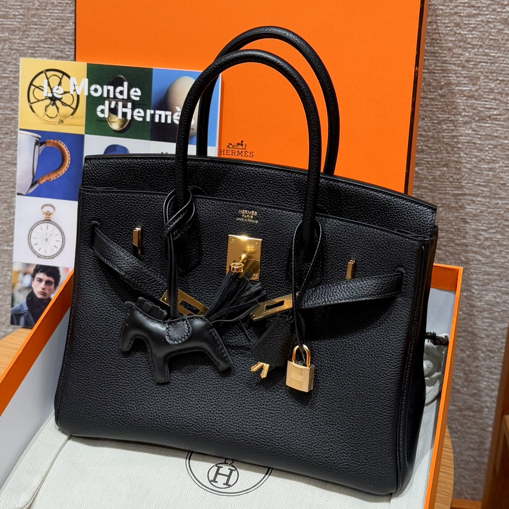 올수공 에르메스 버킨 30 89/noir 토고 가죽 골드 하드웨어