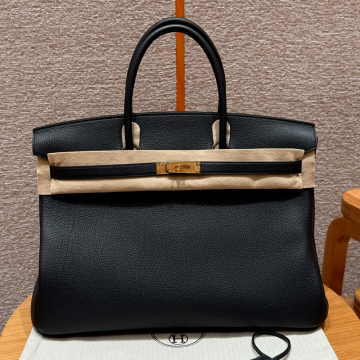 올수공 에르메스 버킨 40 89/noir 토고 가죽 골드 하드웨어