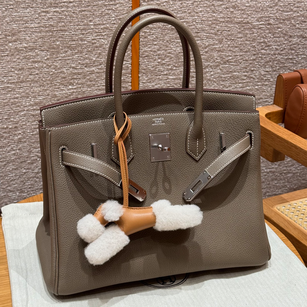 올수공 에르메스 버킨 30 18/Etoupe 토고 가죽 실버 하드웨어