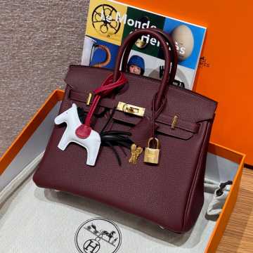 올수공 에르메스 버킨 25 55/Rouge H 토고 가죽 골드 하드웨어