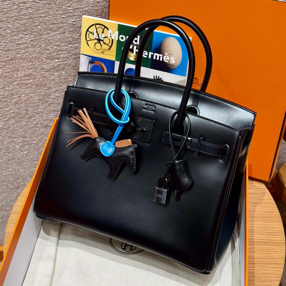 올수공 에르메스 버킨 30 89/noir 박스 가죽 블랙 하드웨어