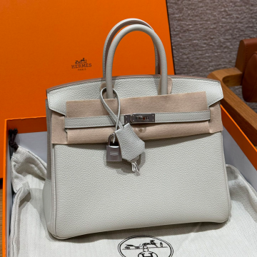 올수공 에르메스 버킨 25 8L/Beton 토고 가죽 실버 하드웨어