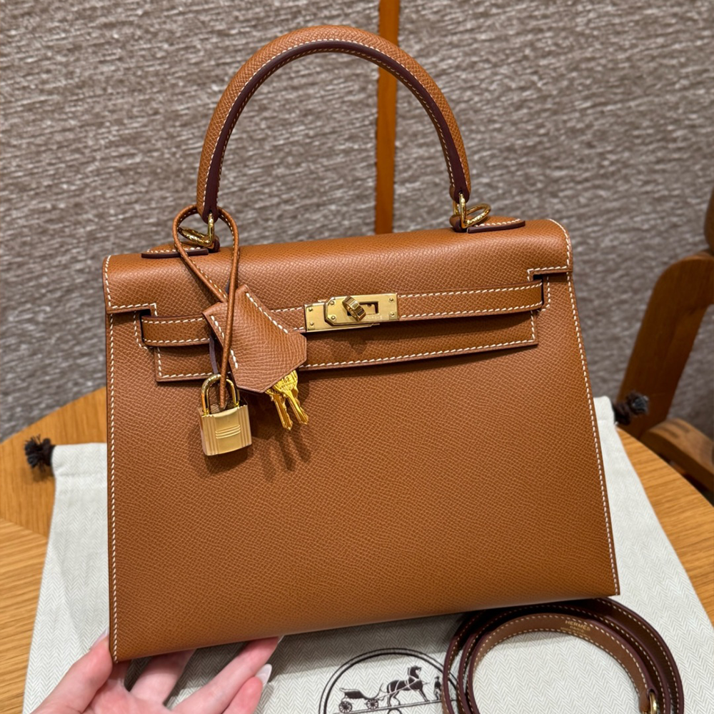 올수공 에르메스 켈리 25 37/gold 엡송 가죽 골드 하드웨어
