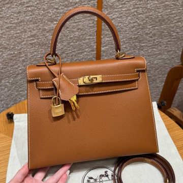 올수공 에르메스 켈리 25 37/gold 엡송 가죽 골드 하드웨어