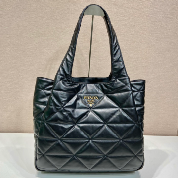 프라다 나파 가죽 토트백 라지 블랙