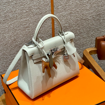 올수공 에르메스 켈리 25 8L/Beton 토고 가죽 실버 하드웨어