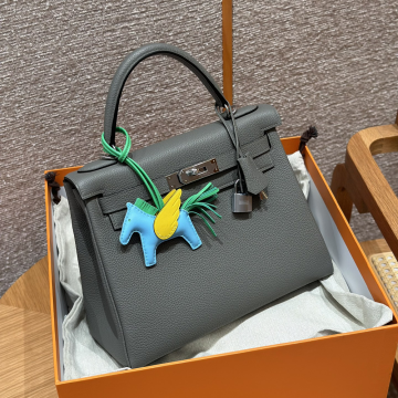 올수공 에르메스 켈리 28 0L/Gris Mayer 토고 가죽 실버 하드웨어