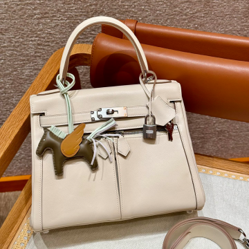 올수공 에르메스 켈리 lakis 28 ck10/craie 스위프트 가죽 실버 하드웨어