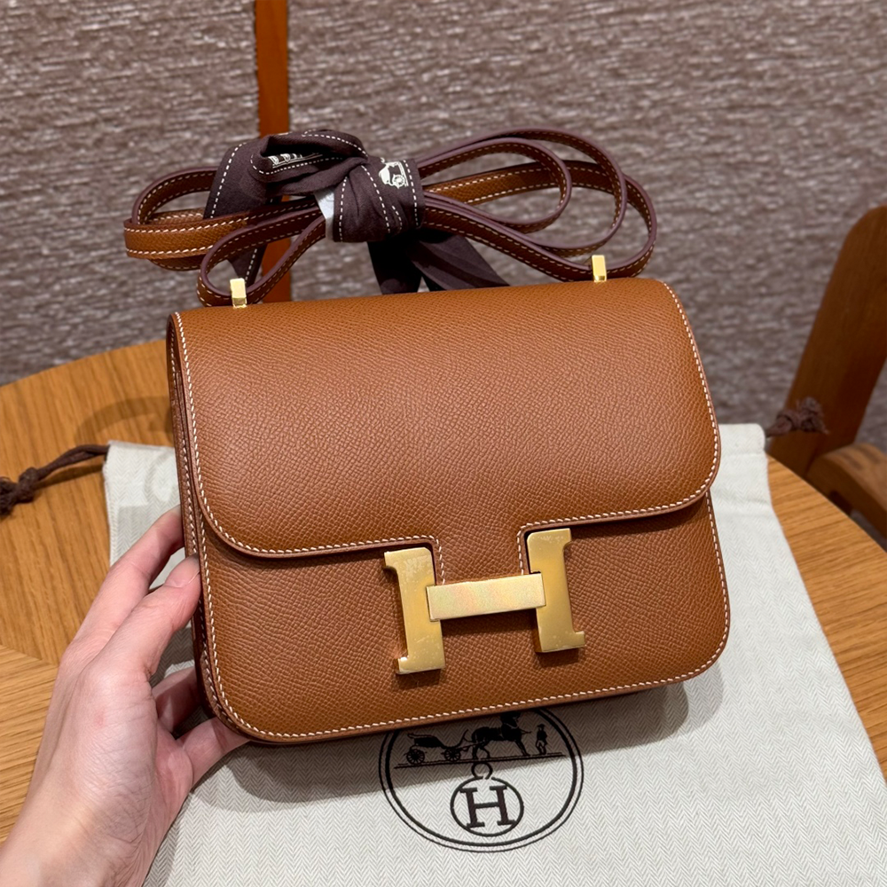 올수공 에르메스 콘스탄스 19 37/gold 엡송 가죽 골드 하드웨어