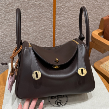 올수공 에르메스 린디 26 44/Moka & 75/Blue Jean 스위프트 골드 하드웨어