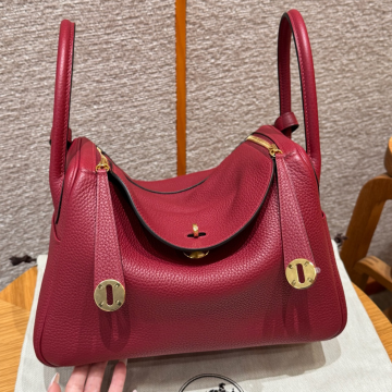 올수공 에르메스 린디 30 k1/Rouge grenat 클레망스 골드 하드웨어