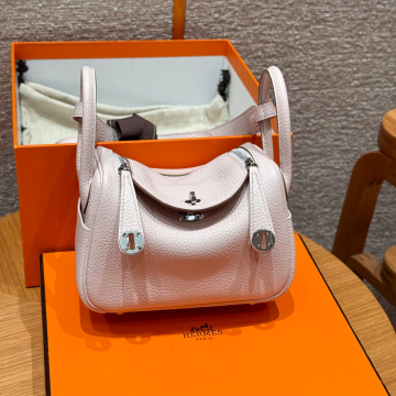 올수공 에르메스 린디 미니 09/Mauve pale 클레망스 실버 하드웨어