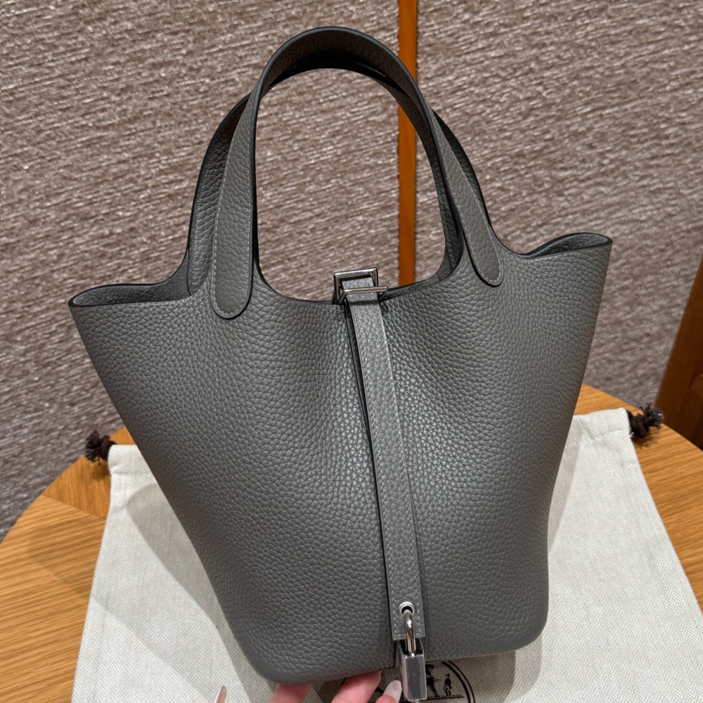 올수공 에르메스 피코탄 18 OL/Gris Meyer 클레망스 실버 하드웨어