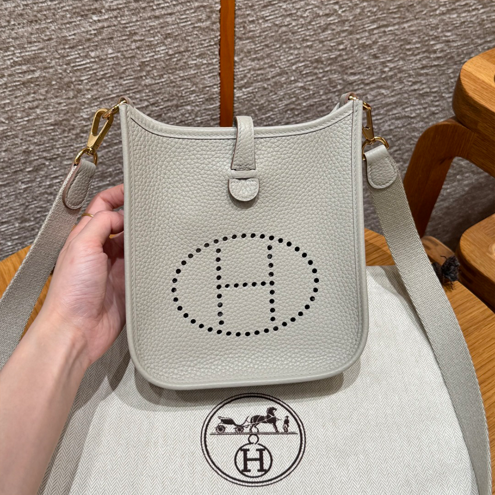 올수공 에르메스 에블린 미니 80/Girs Perle 클레망스 골드 하드웨어