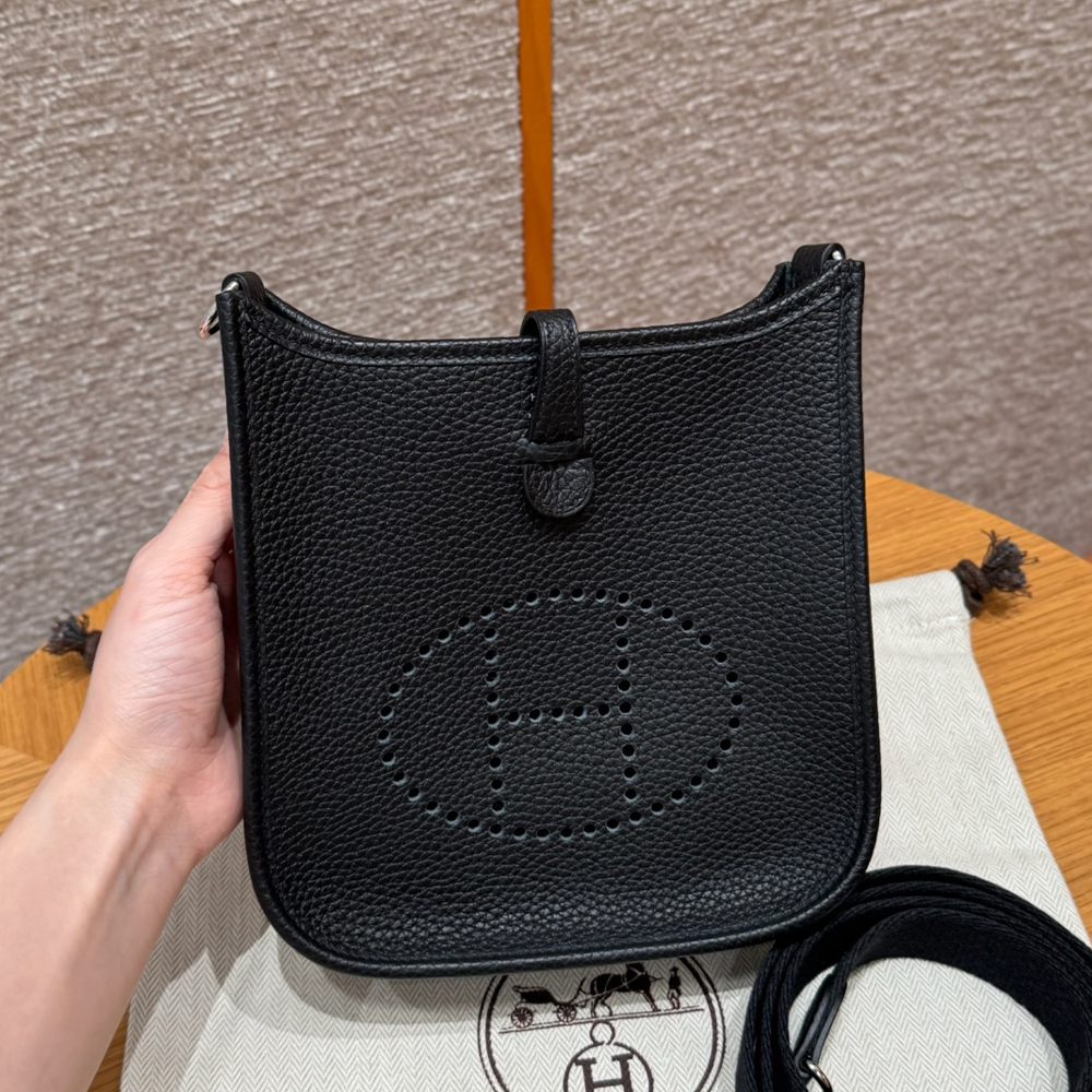 올수공 에르메스 에블린 미니 89/noir 클레망스 실버 하드웨어