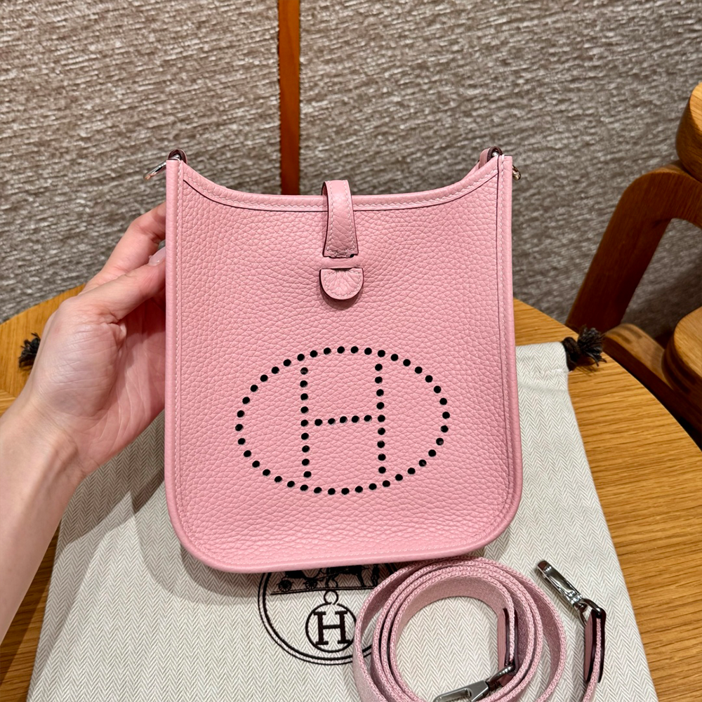 올수공 에르메스 에블린 미니 3Q/Rose Sakura 클레망스 실버 하드웨어